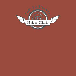 Свитшот хлопковый мужской Время путешествовать - клуб байкеров, цвет: кирпичный — фото 2