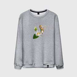 Мужской свитшот Маленькая фея на кувшинке