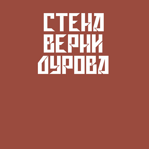 Мужской свитшот Надпись Дурову про стену / Кирпичный – фото 3