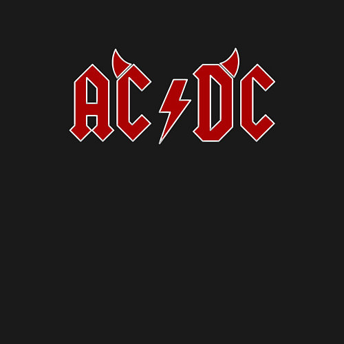 Мужской свитшот AC DC devil / Черный – фото 3