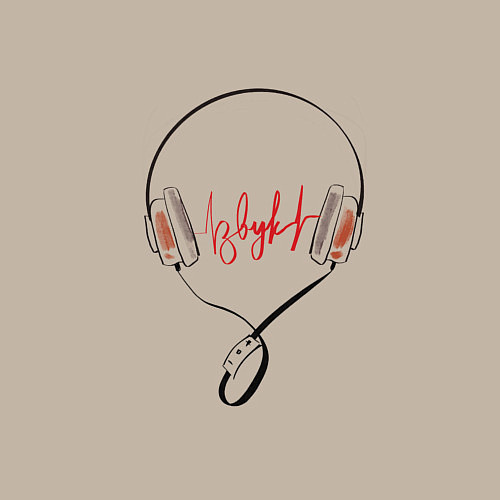 Мужской свитшот Звук / Миндальный – фото 3