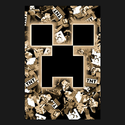 Мужской свитшот Герои Minecraft / Черный – фото 3