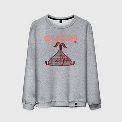 Мужской свитшот Гусси - два гуся - в клетку