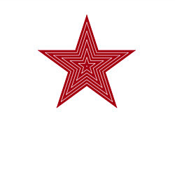 Свитшот хлопковый мужской USSR red star, цвет: белый — фото 2