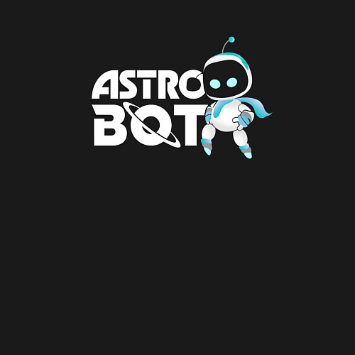 Мужской свитшот Astro Bot - Mascot / Черный – фото 3