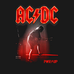 Свитшот хлопковый мужской AC DC Power up - Angus Young, цвет: черный — фото 2