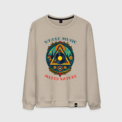 Мужской свитшот Музыка в каждой травинке