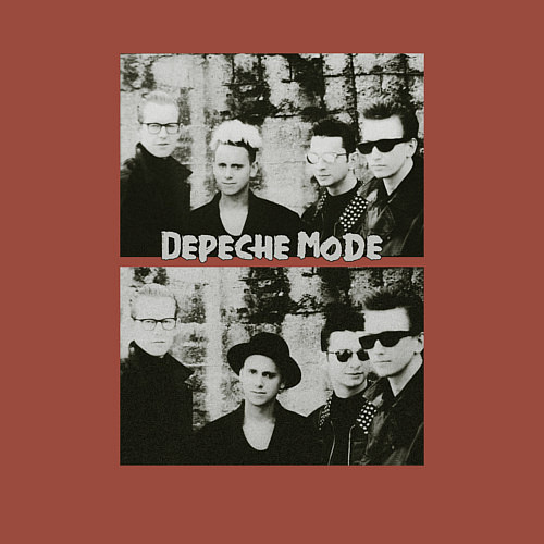 Мужской свитшот Depeche Mode2 / Кирпичный – фото 3