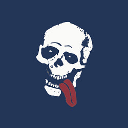 Свитшот хлопковый мужской Jesse pinkman skeleton tong skull, цвет: тёмно-синий — фото 2