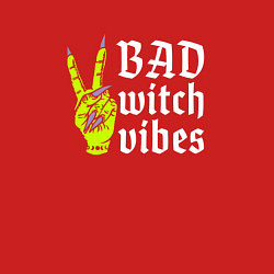 Свитшот хлопковый мужской Bad witch vibes, цвет: красный — фото 2