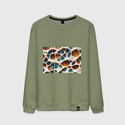 Свитшот хлопковый мужской Вдохновлено Антонио Гауди, цвет: авокадо