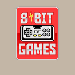 Свитшот хлопковый мужской 8 bit games, цвет: миндальный — фото 2