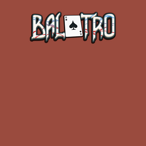 Мужской свитшот Balatro logo / Кирпичный – фото 3