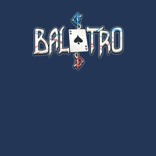 Мужской свитшот Balatro logotype / Тёмно-синий – фото 3