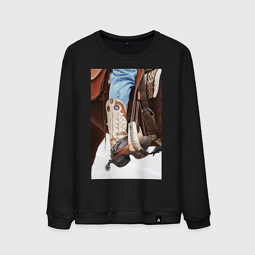 Мужской свитшот Western style / Черный – фото 1