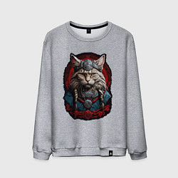 Мужской свитшот Кот викинг