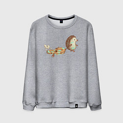 Мужской свитшот Ежик со спущенной лодкой