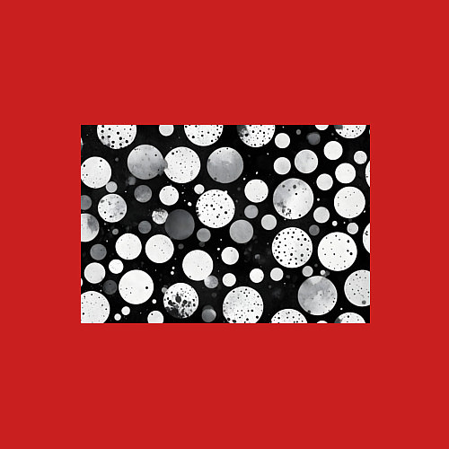 Мужской свитшот Круги на темном фоне / Красный – фото 3