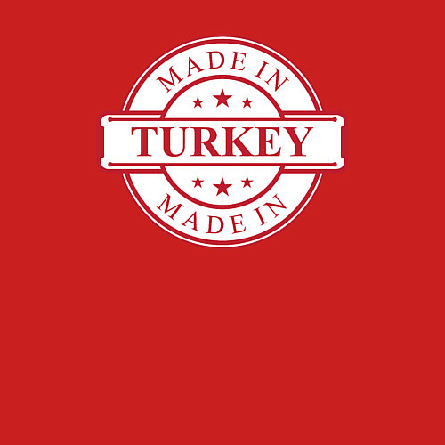 Мужской свитшот Сделано в Турции / Красный – фото 3