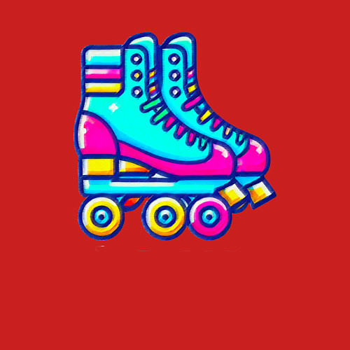 Мужской свитшот Retro rollers / Красный – фото 3