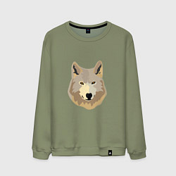 Мужской свитшот Белый волк