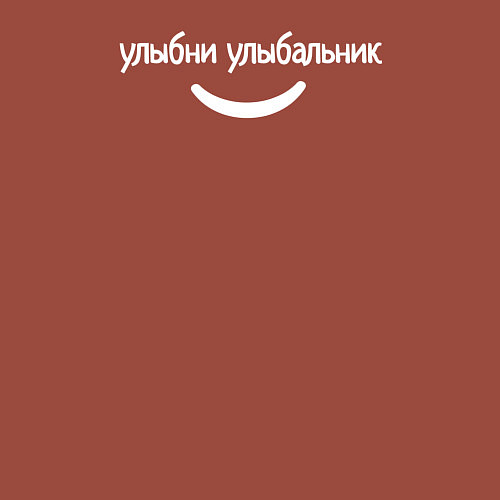 Мужской свитшот Улыбни улыбальник со смайлом / Кирпичный – фото 3