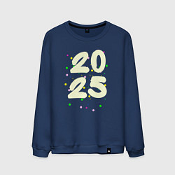 Мужской свитшот 2025 с разноцветными крапинками