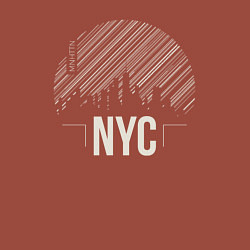 Свитшот хлопковый мужской NYC vibe, цвет: кирпичный — фото 2