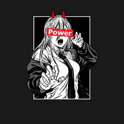 Свитшот хлопковый мужской Пауэр - манга Человек-бензопила, цвет: черный — фото 2