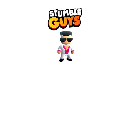 Мужской свитшот Stumble guys / Белый – фото 3