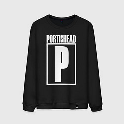 Свитшот хлопковый мужской Portishead, цвет: черный