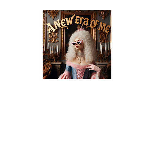 Мужской свитшот Девушка с белыми волосами и в солнечных очках / Белый – фото 3