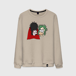Мужской свитшот Симпсоны зомби