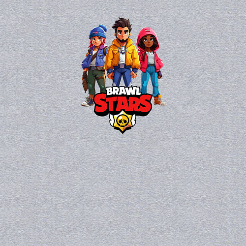 Мужской свитшот Brawl stars heroes / Меланж – фото 3