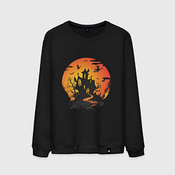 Мужской свитшот Хэллоуин ведьмин дом