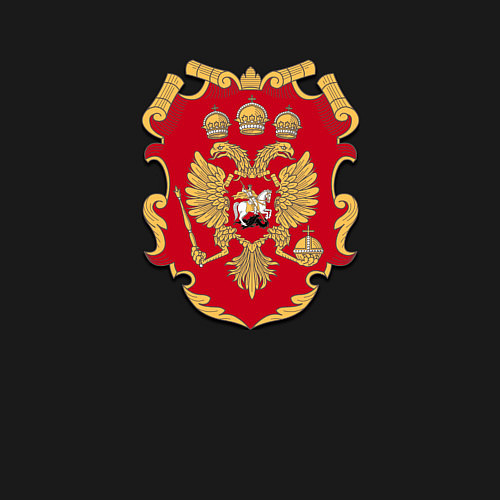 Мужской свитшот Герб Москвы символика ретро / Черный – фото 3