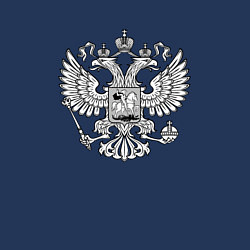 Свитшот хлопковый мужской Россия герб символика, цвет: тёмно-синий — фото 2