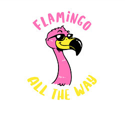 Свитшот хлопковый мужской Flamingo all the way, цвет: белый — фото 2