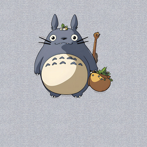 Мужской свитшот Смешной тоторо / Меланж – фото 3