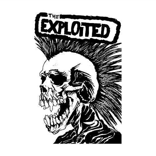 Мужской свитшот The exploited skull / Белый – фото 3