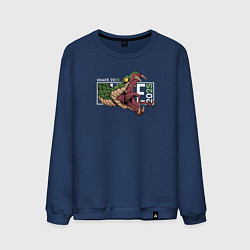 Мужской свитшот Символ года 2025 зелёная змея