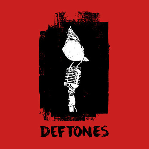 Мужской свитшот Deftones - bird / Красный – фото 3