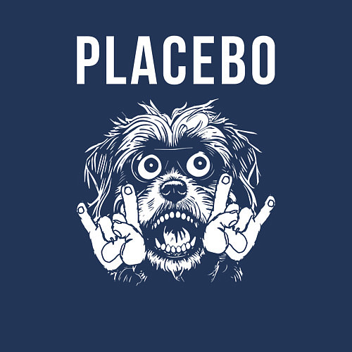Мужской свитшот Placebo rock dog / Тёмно-синий – фото 3