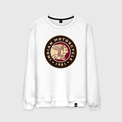 Свитшот хлопковый мужской Вождь дорог, цвет: белый
