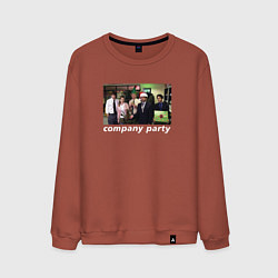 Свитшот хлопковый мужской The Office - company party, цвет: кирпичный
