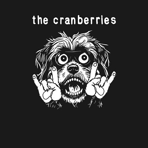 Мужской свитшот The Cranberries rock dog / Черный – фото 3