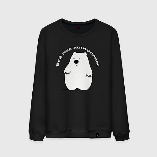 Мужской свитшот Контроль ситуации / Черный – фото 1