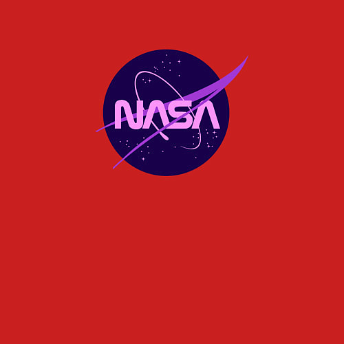 Мужской свитшот NASA logo / Красный – фото 3