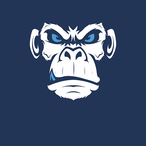 Мужской свитшот Крутой бибизян / Тёмно-синий – фото 3