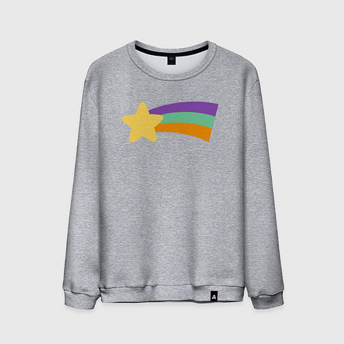 Мужской свитшот Радужный свитер Мэйбл / Меланж – фото 1